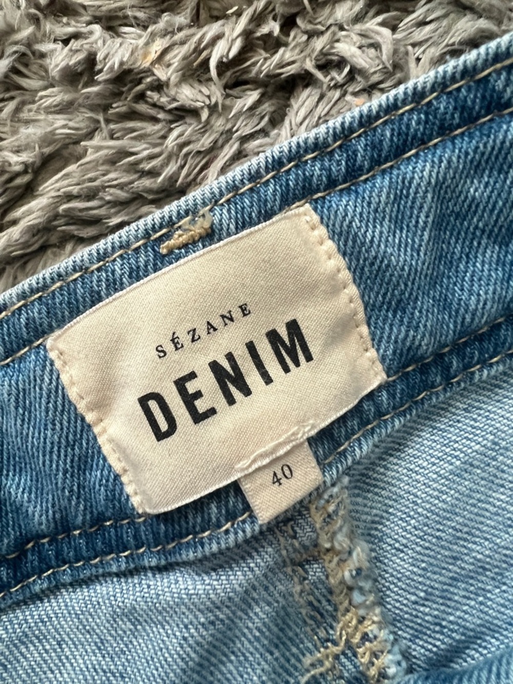 Sezane Light Wash Wide Leg Jeans size 30 - Picture 8 of 12